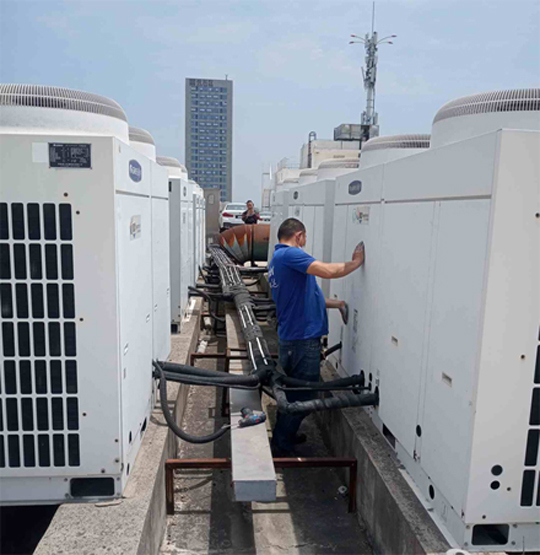 云龙中央空调制热和不制冷系统维修方法